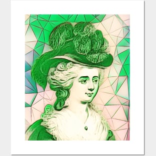 Frances Burney Green Portrait | Frances Burney Artwork 9 Posters and Art